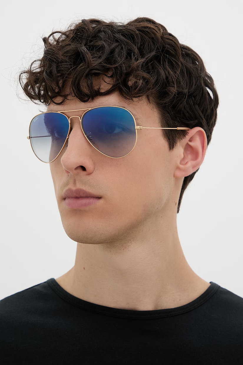 Ray-Ban ochelari de soare AVIATOR LARGE METAL