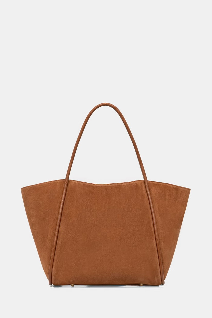 Answear.LAB geantă shopper pentru femei din piele întoarsă