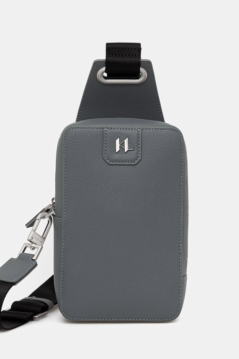 Karl Lagerfeld Geantă mică pentru bărbați din piele K/MONOGRAM
