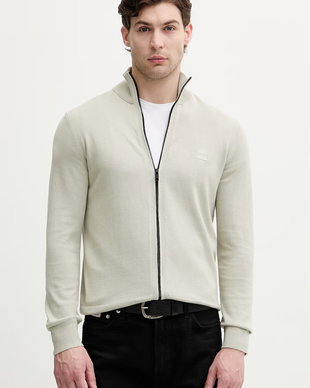 BOSS Orange cardigan pentru bărbați cu bumbac Kanozip_S