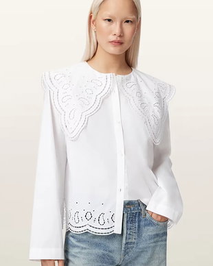 AllSaints cămașă pentru femei, din bumbac MARIE