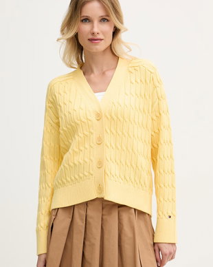 Tommy Hilfiger cardigan pentru femei, din bumbac