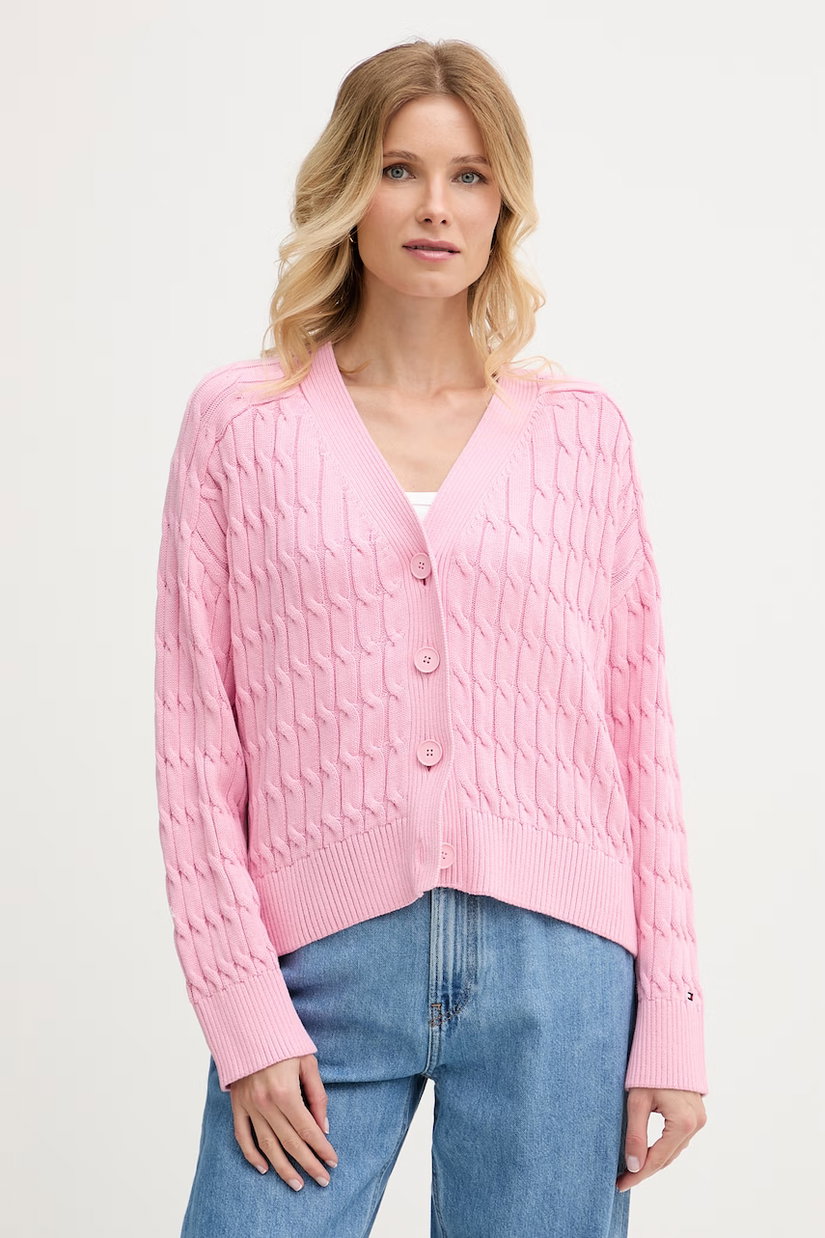 Tommy Hilfiger cardigan pentru femei, din bumbac