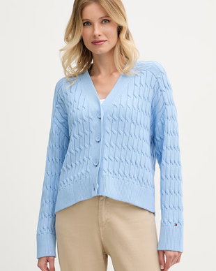 Tommy Hilfiger cardigan pentru femei, din bumbac