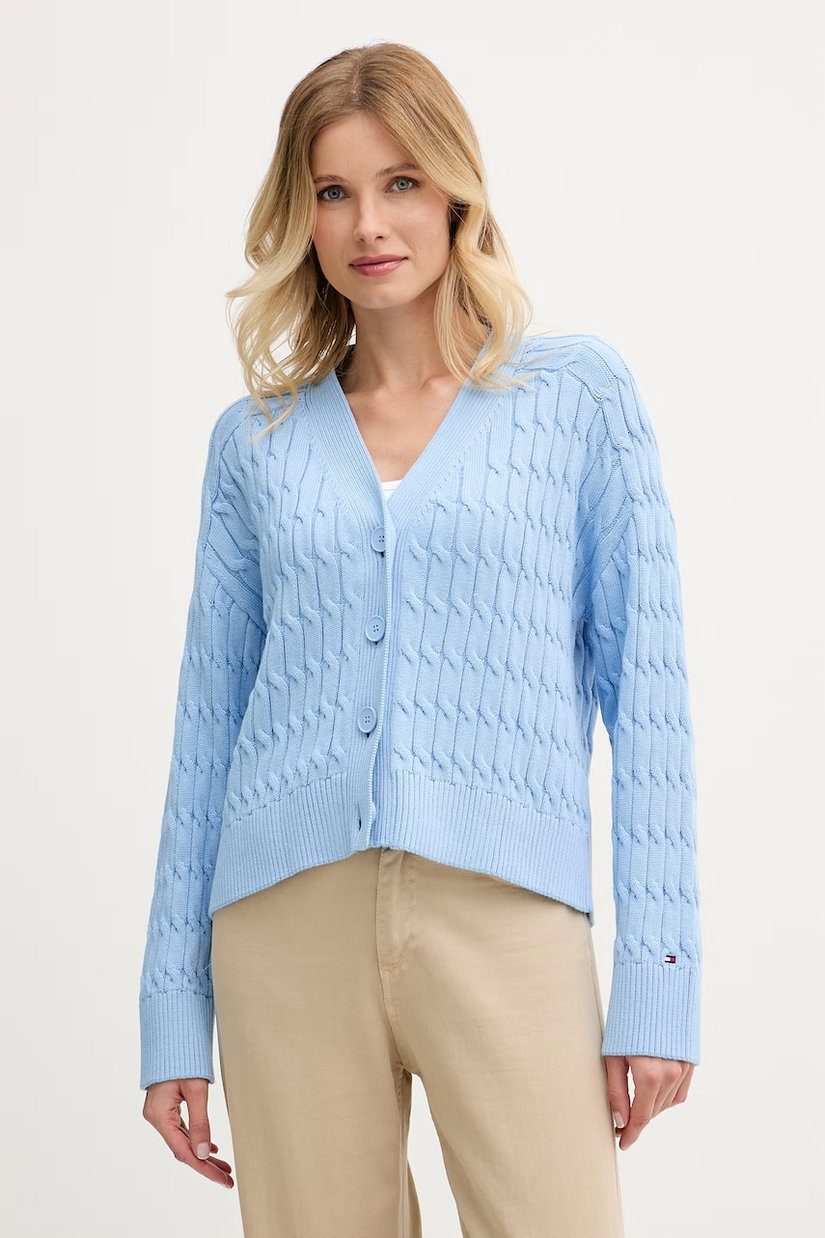 Tommy Hilfiger cardigan pentru femei, din bumbac