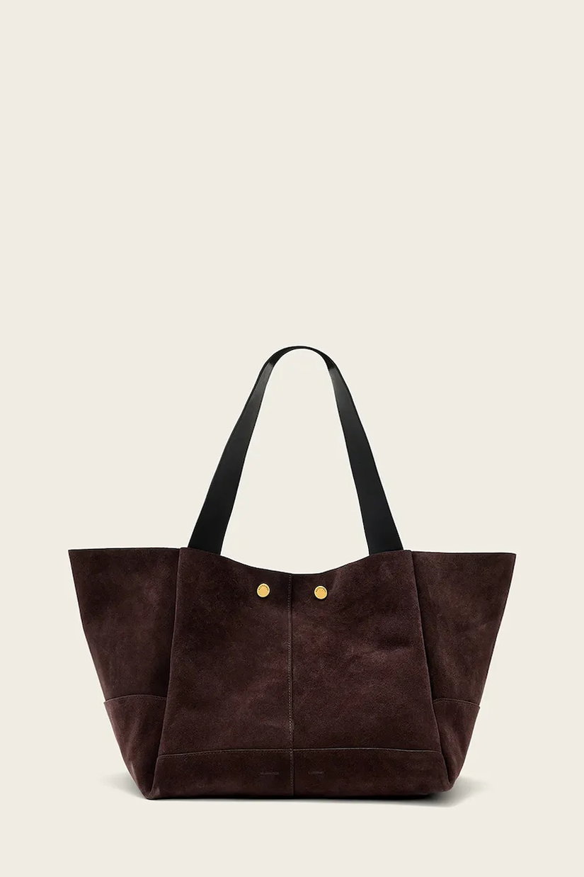 AllSaints geantă shopper pentru femei, din piele întoarsă ROSALIE