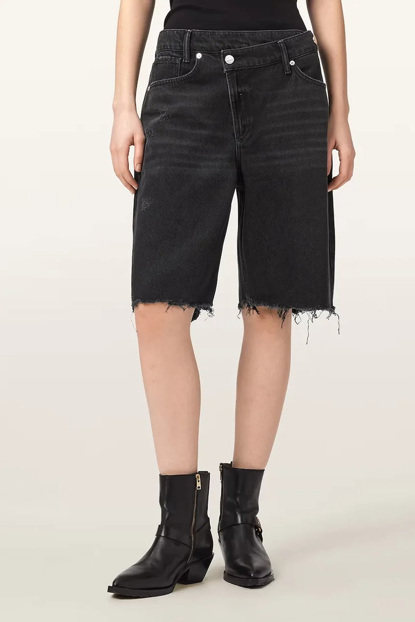 AllSaints pantaloni scurți pentru femei, din denim AKI