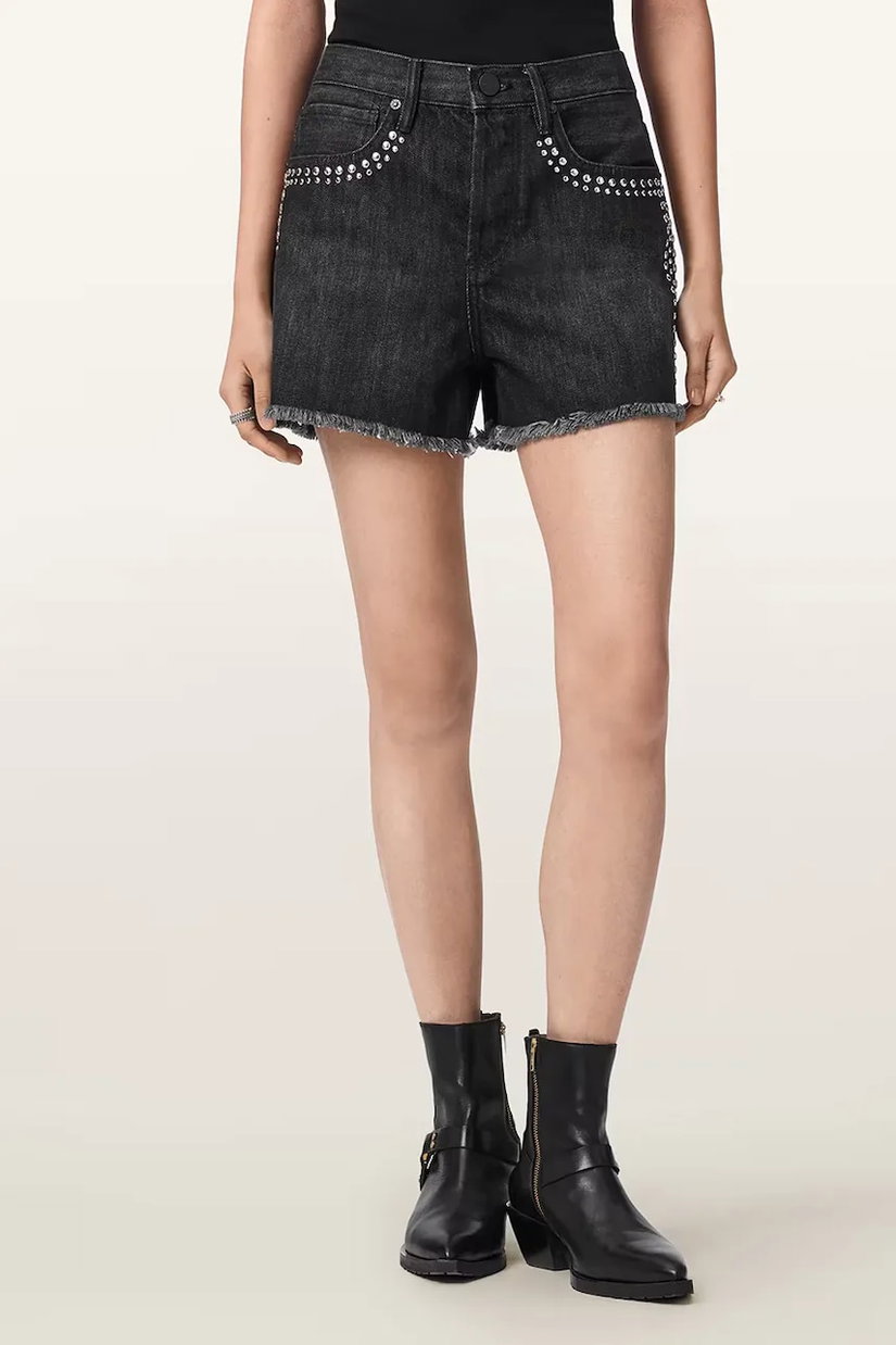 AllSaints pantaloni scurți pentru femei, din denim HEIDI