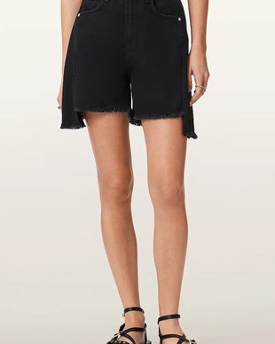 AllSaints pantaloni scurți pentru femei, din denim FRANKIE