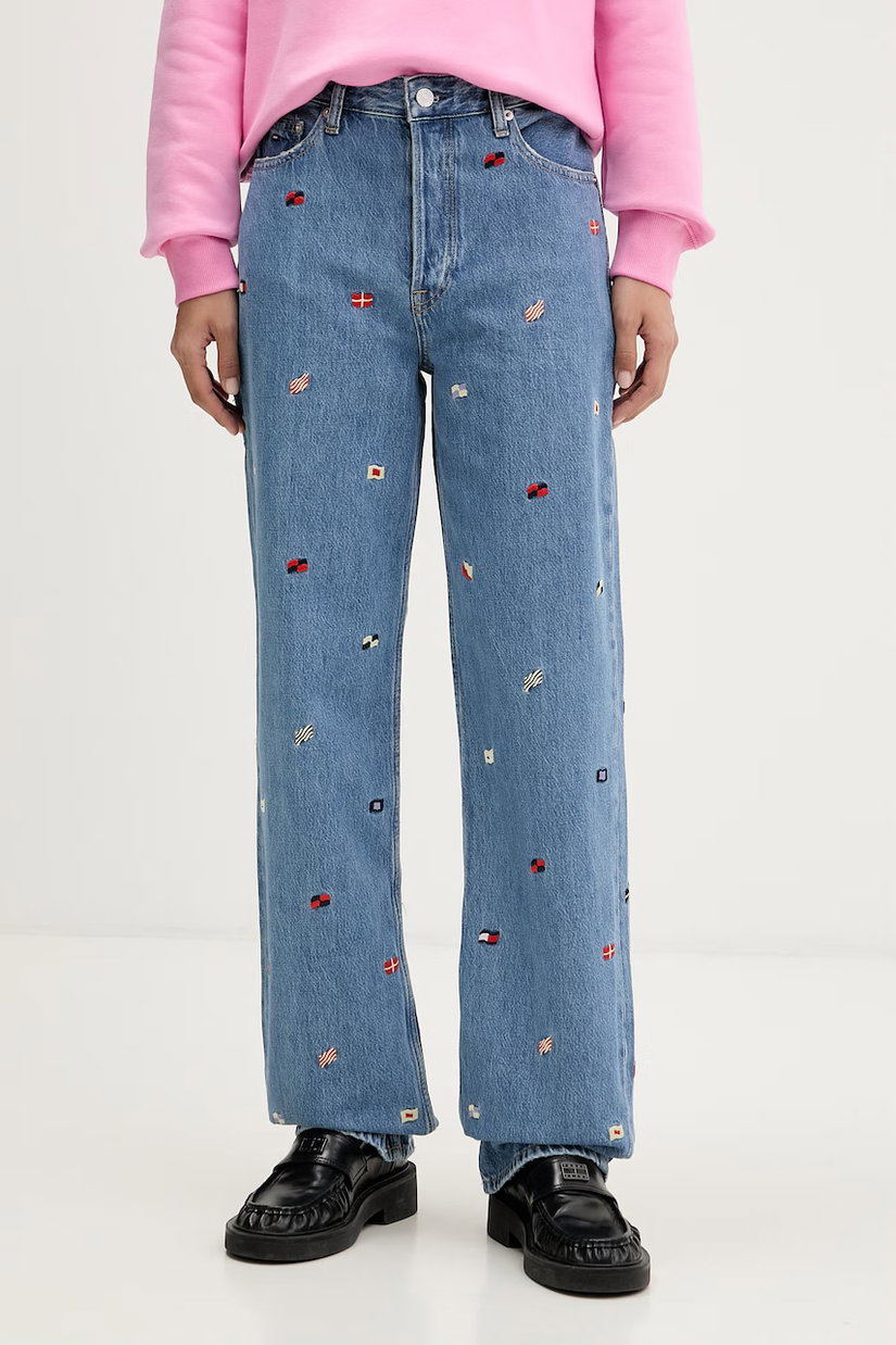 Tommy Jeans blugi drepți pentru femei