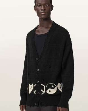 AllSaints cardigan pentru bărbați, din bumbac TABUA