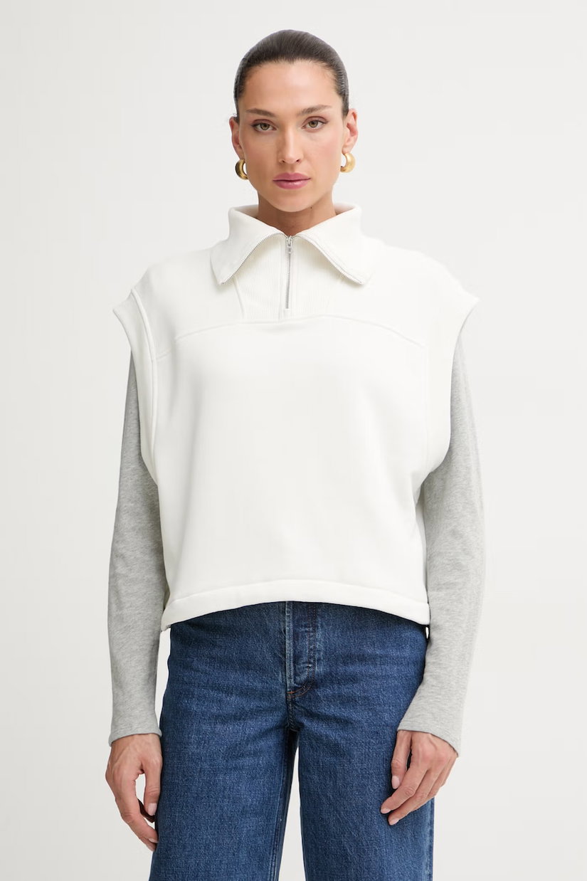 Rag & Bone hanorac fără mâneci pentru femei, cu bumbac Terry
