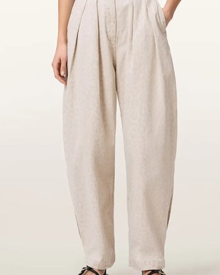 AllSaints pantaloni baggy pentru femei, din bumbac BECCA