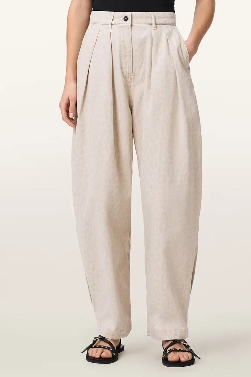 AllSaints pantaloni baggy pentru femei, din bumbac BECCA