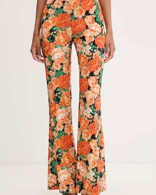 Pinko pantaloni evazați flare pentru femei, cu vâscoză