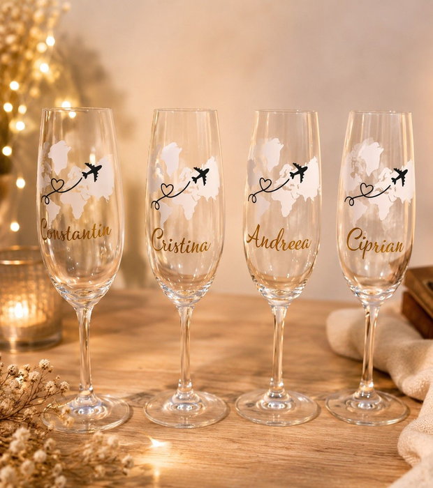 Pahar de cristal personalizat