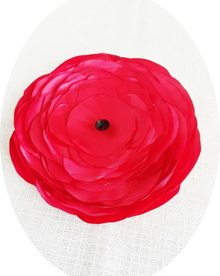 brosa floare rosie gigant 15 cm