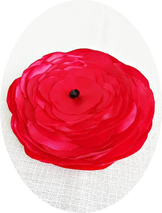 brosa floare rosie gigant 15 cm