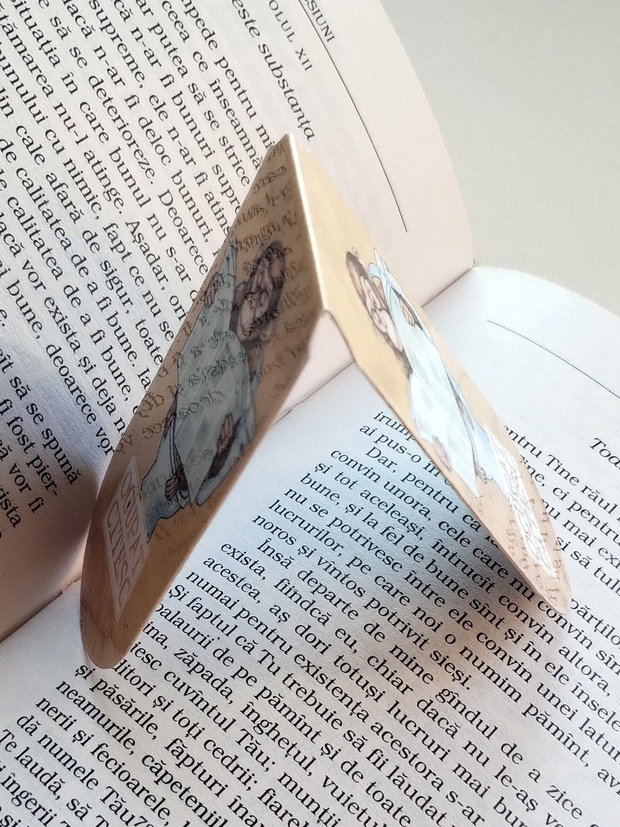 Semn de carte magnetic "Ocupat. Citesc" - Maimuta la toaleta