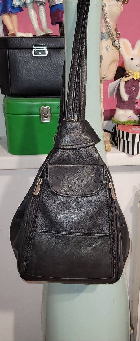 Geanta piele tip rucsac