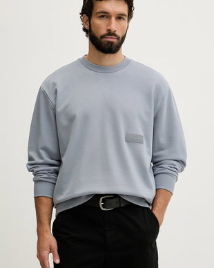 BOSS Green hanorac pentru bărbați, cu bumbac SW_Crewneck
