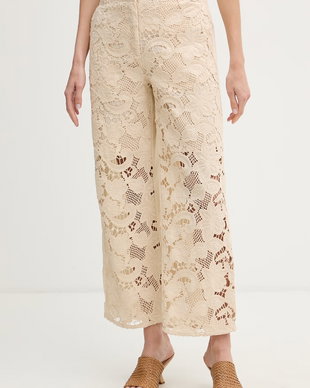 Sisley pantaloni straight pentru femei, din bumbac