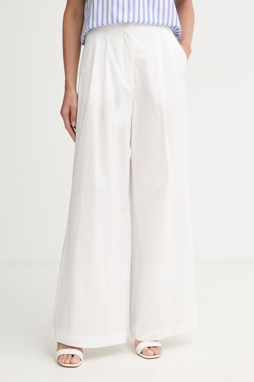 Weekend Max Mara pantaloni palazzo pentru femei, din bumbac BENDA