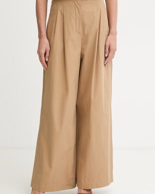 Weekend Max Mara pantaloni palazzo pentru femei, din bumbac BENDA