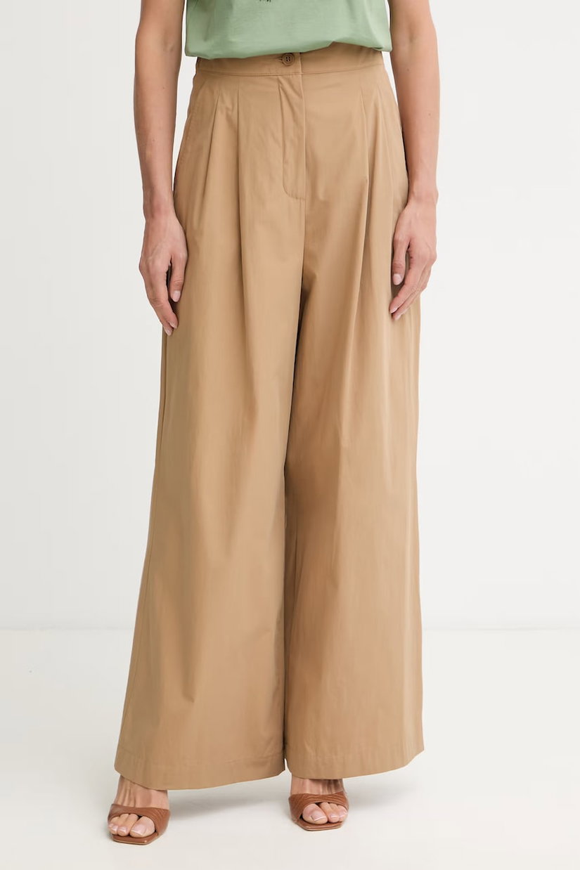 Weekend Max Mara pantaloni palazzo pentru femei, din bumbac BENDA