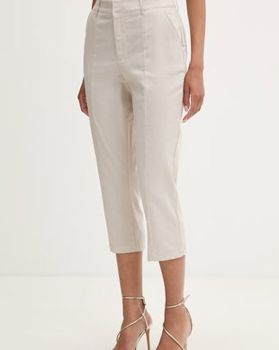 Guess pantaloni capri pentru femei, cu vâscoză CHRISSY