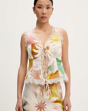 Never Fully Dressed top pentru femei, cu lyocell