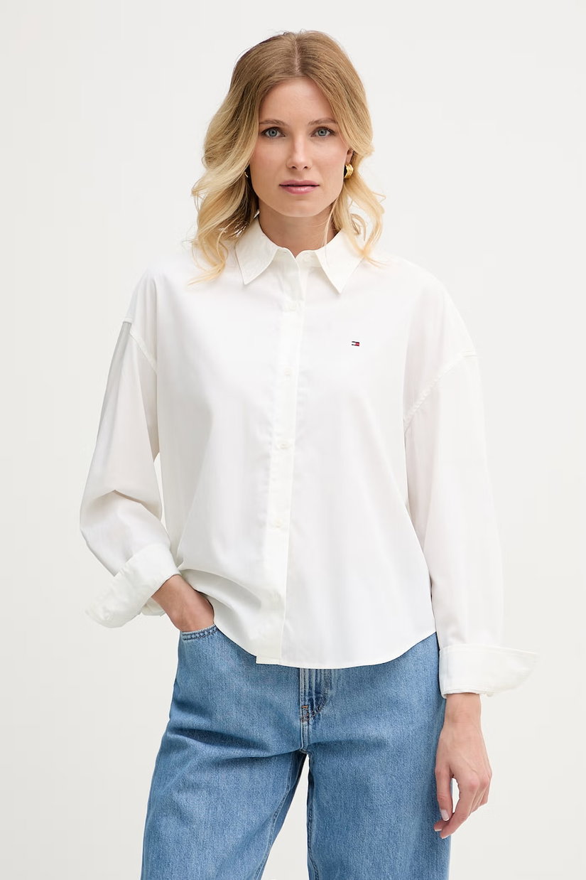 Tommy Hilfiger cămașă pentru femei, din bumbac