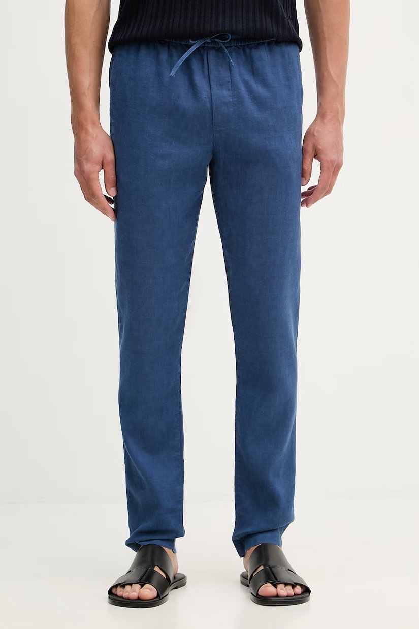 Tommy Hilfiger pantaloni pentru bărbați, cu amestec de in