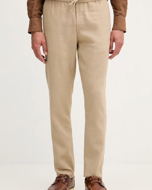 Tommy Hilfiger pantaloni pentru bărbați, cu amestec de in