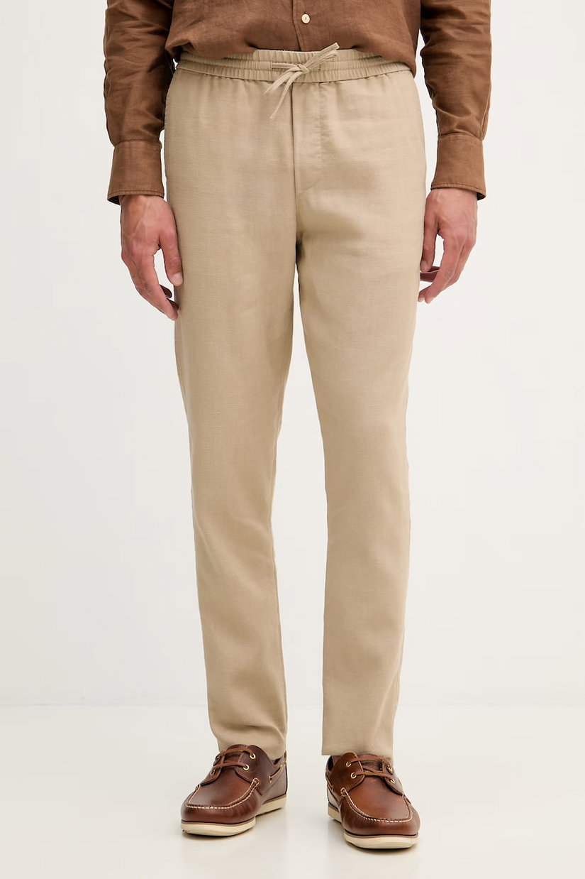 Tommy Hilfiger pantaloni pentru bărbați, cu amestec de in