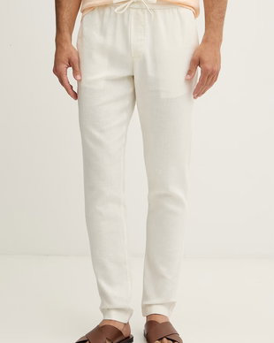 Tommy Hilfiger pantaloni pentru bărbați, cu amestec de in