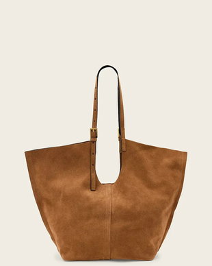 AllSaints geantă shopper pentru femei din piele întoarsă ARA