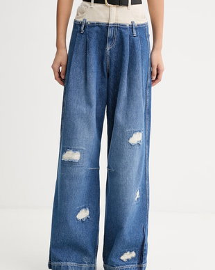 MUNTHE blugi wide leg pentru femei NEZZA