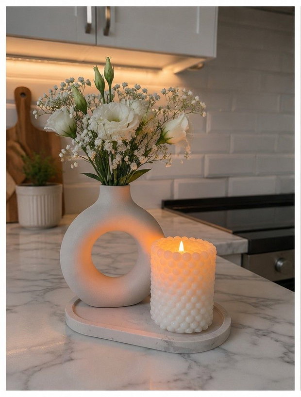 Set decorativ alb