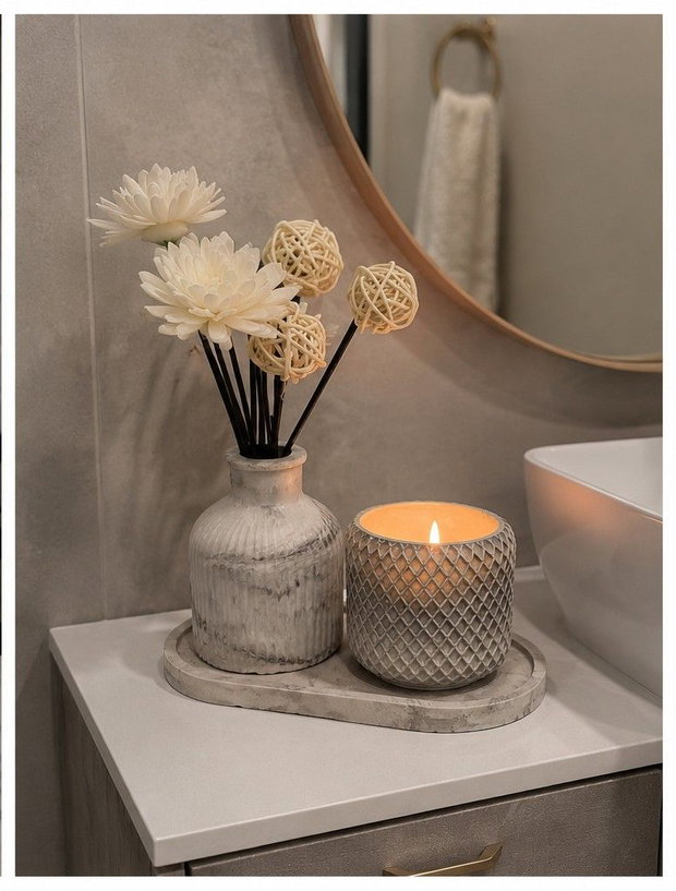 Set decorativ alb-negru