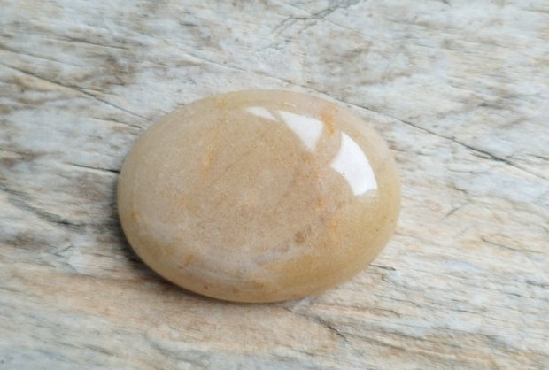 Cabochon aventurin galben, 40x30x7 mm
