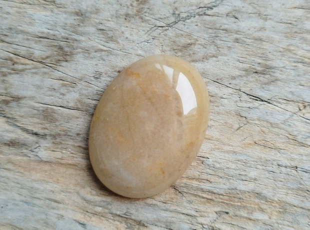 Cabochon aventurin galben, 40x30x7 mm