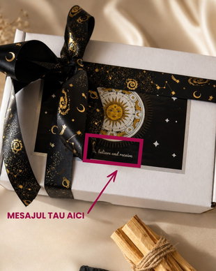 GRATUIT LA COMENZI PESTE 99 RON - Cutie personalizata cadou Black and Yang