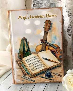 Agenda personalizata - cadou profesor muzica, diriginte