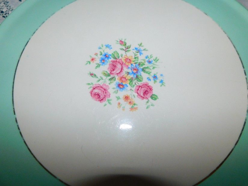 Vintage  interbelic portelan  opac Franta, platou pentru tort