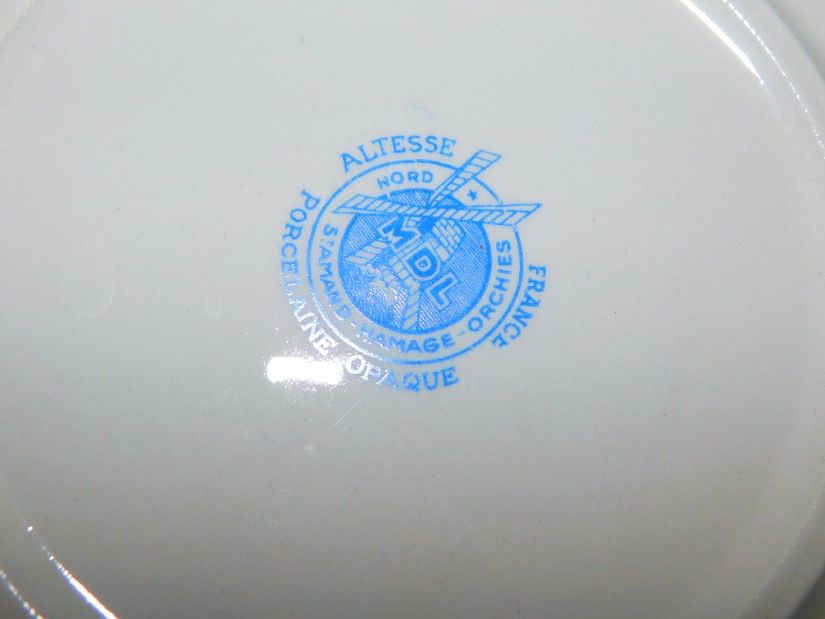 Vintage  interbelic portelan  opac Franta, platou pentru tort