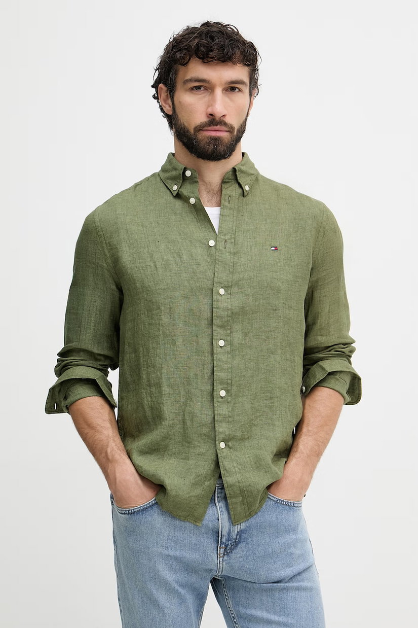 Tommy Hilfiger cămașă pentru bărbați din in