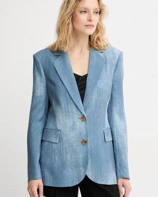 Marciano by Guess Sacou cu un singur rând de nasturi pentru femei din vâscoză JEN