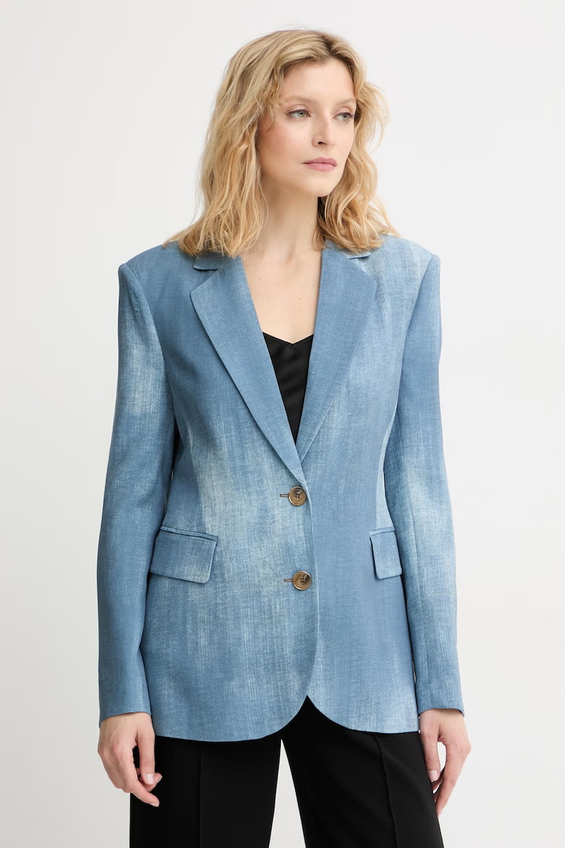 Marciano by Guess Sacou cu un singur rând de nasturi pentru femei din vâscoză JEN