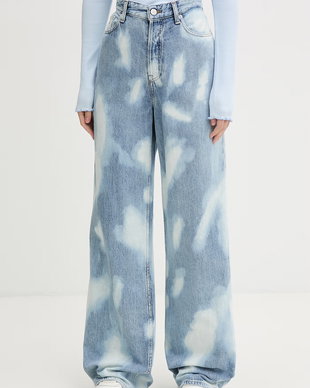 Tommy Jeans blugi wide leg pentru femei
